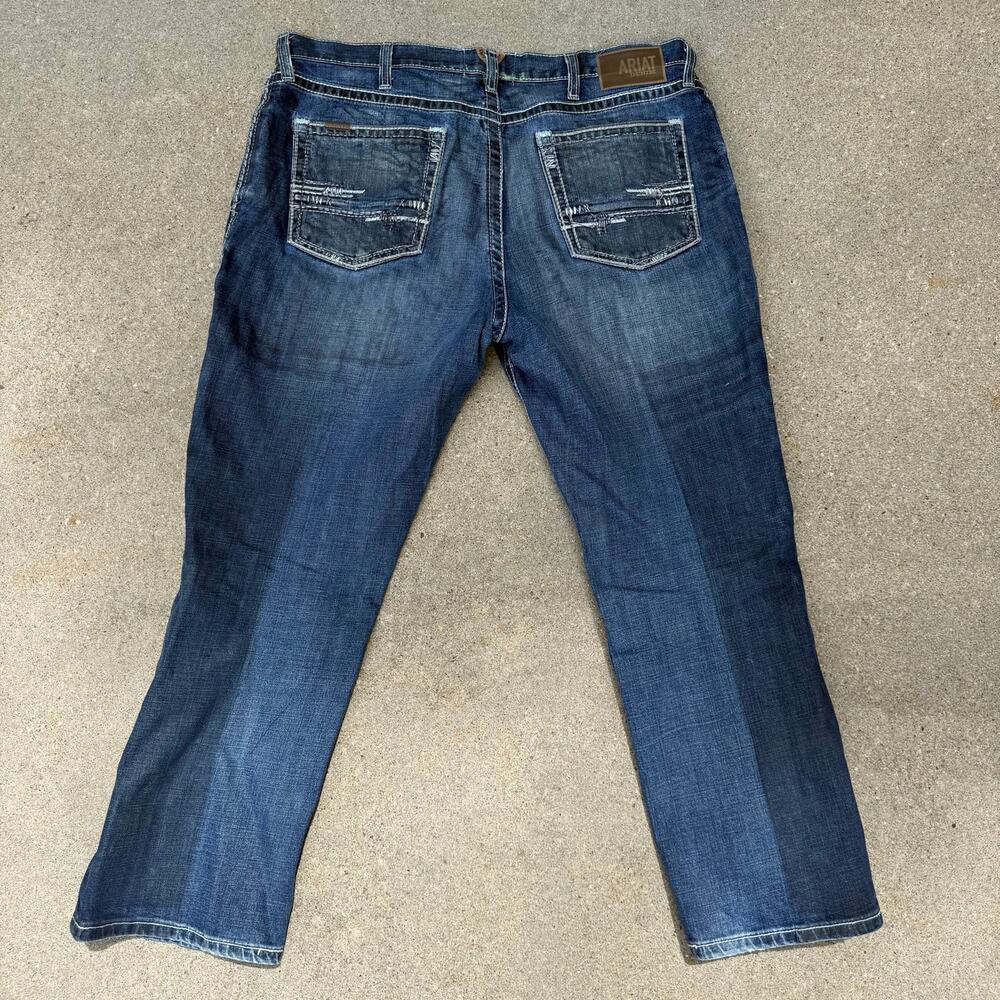 40x30 Ariat M4 Low Rise Stretch Adkins Boot Cut Jeans 10021767 READ